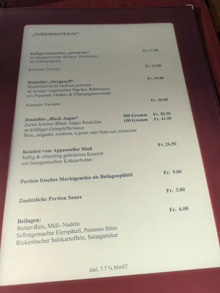 Menu_Restaurant Zur alten Mühle_Rickenbach_image_1