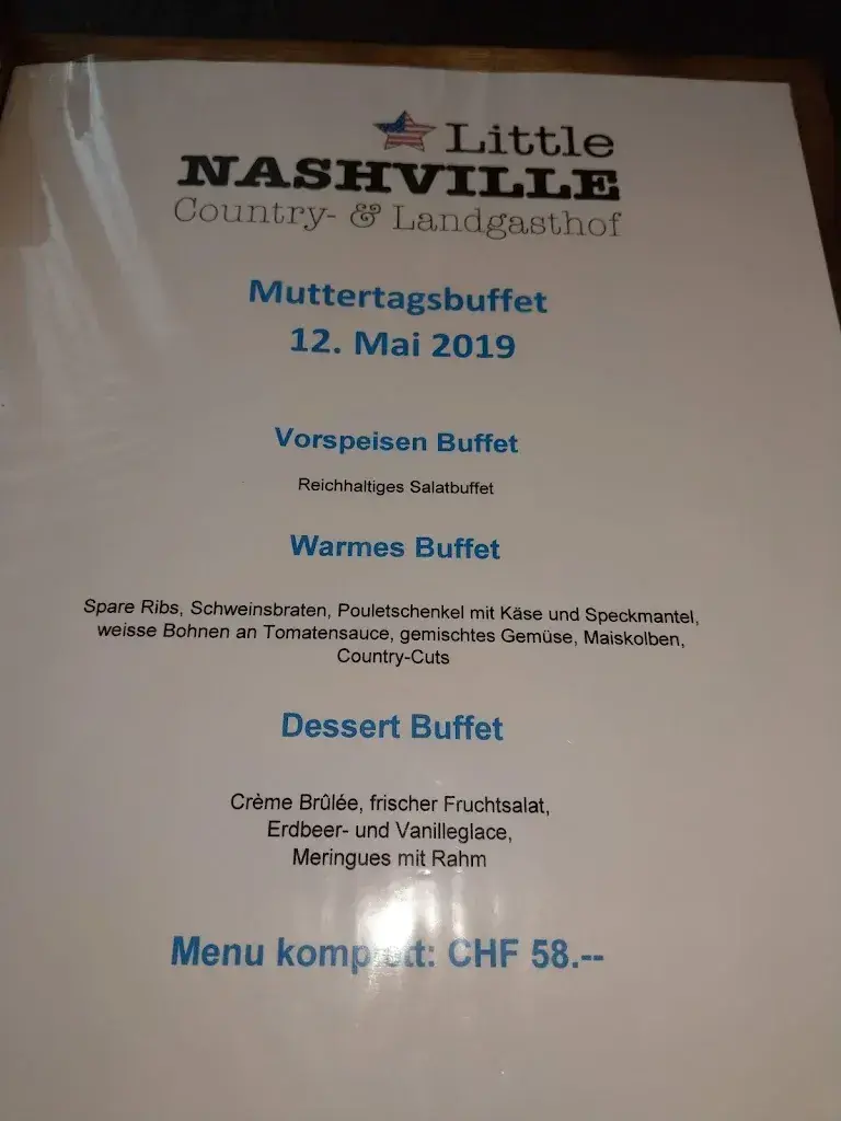 Little Nashville restaurant in Bärschwil