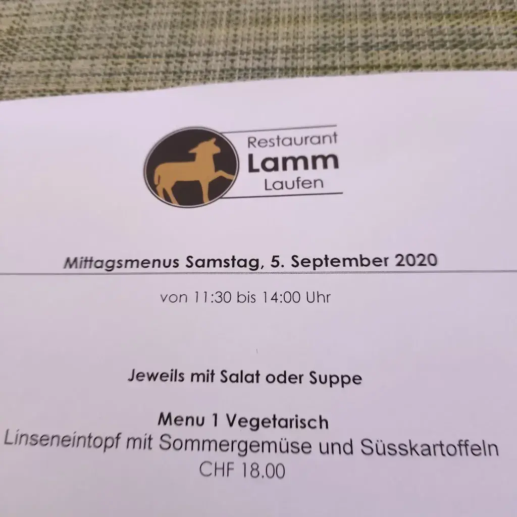 Restaurant Lamm restaurant à Laufen