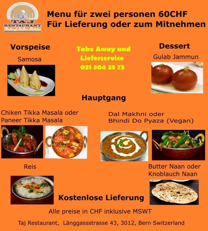 Menu_Taj Restaurant Bern_Bern_image_2