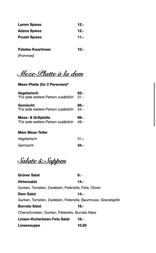 Menu_DEM I anatolian restaurant, mezebar & catering in allschwil_Allschwil_immagine_4