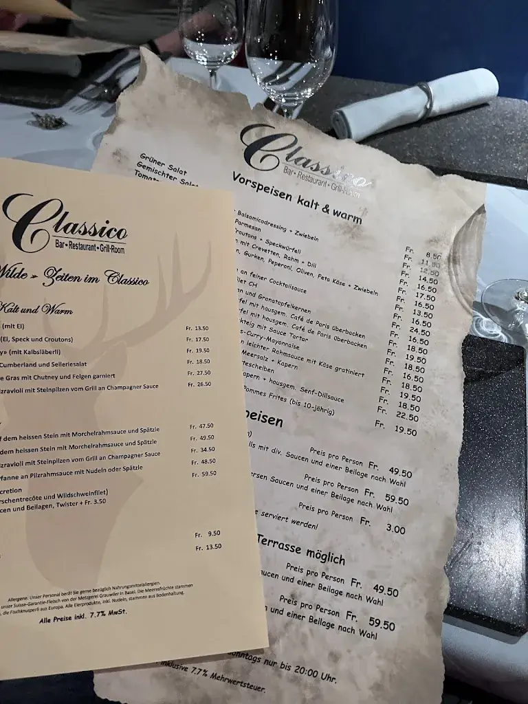 Menu_Restaurant Classico-steakhouse_Arlesheim_image_2