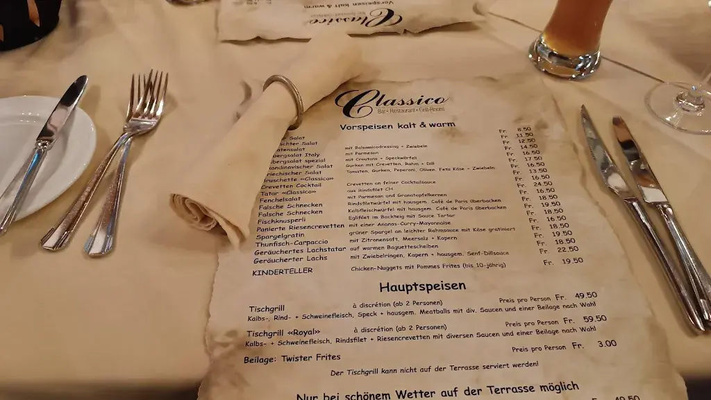 Menu_Restaurant Classico-steakhouse_Arlesheim_image_3