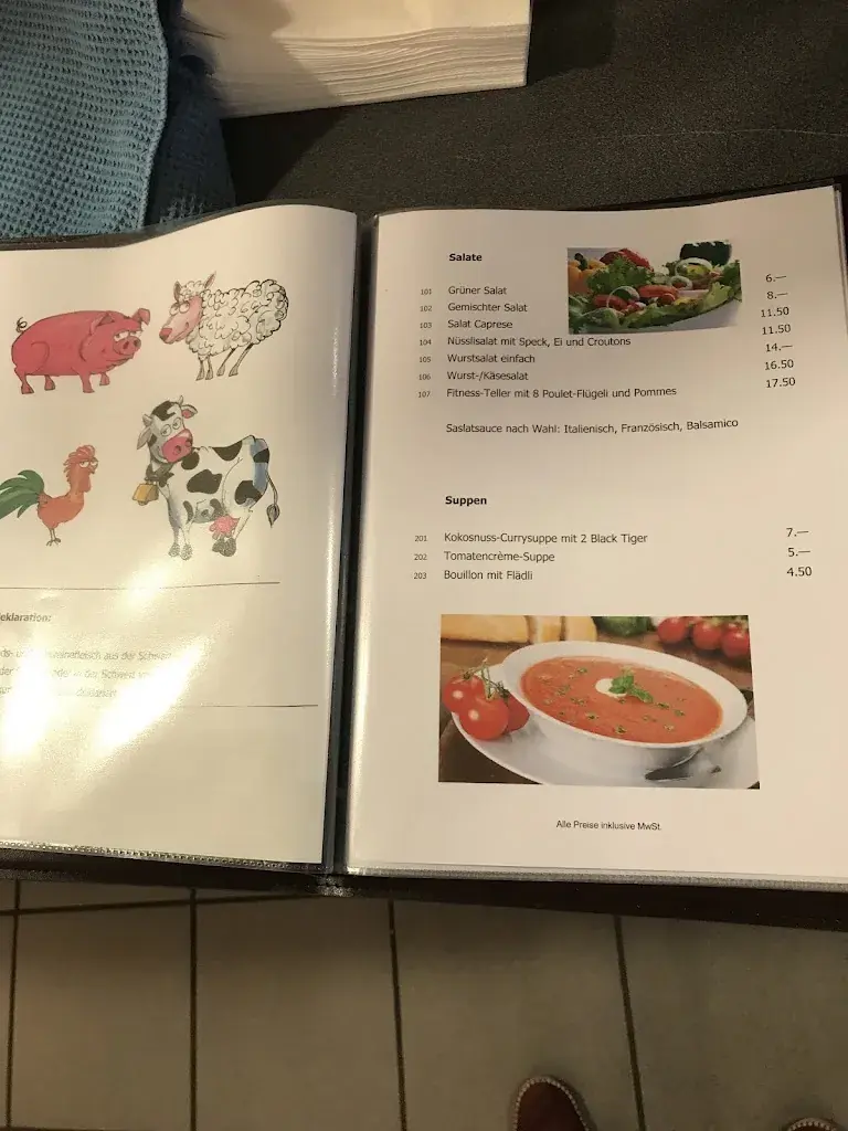 Menu_Restaurant & Café im Schweizerhaus Riehen_Riehen_image_2