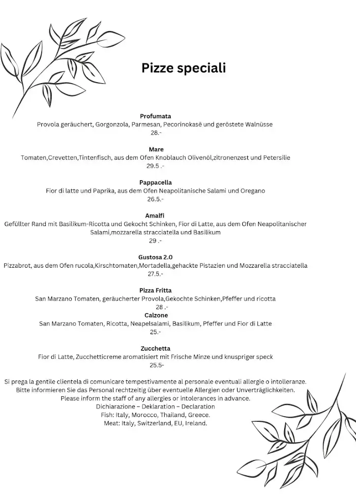 Menu_Amalfi Ristorante Pizzeria_Riehen_image_2