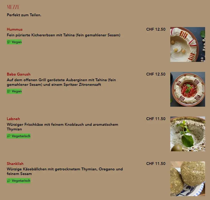 Menu_Bliss Restaurant_Binningen_image_2