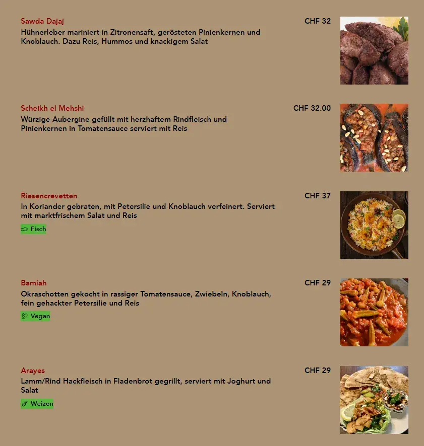 Menu_Bliss Restaurant_Binningen_image_3