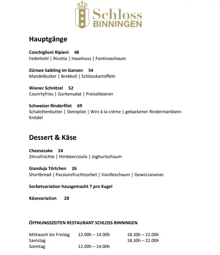 Menu_Schloss Binningen_Binningen_image_4