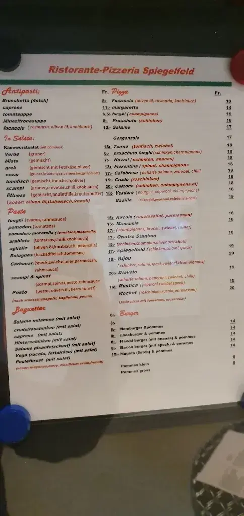 Menu_Restaurant & Pizzeria Spiegelfeld_Binningen_image_4