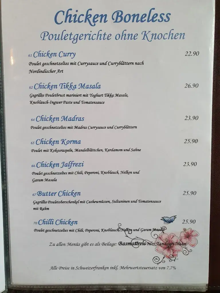 Menu_Curry Corner Restaurant_Laufen_image_3