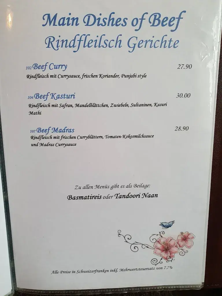 Menu_Curry Corner Restaurant_Laufen_image_4