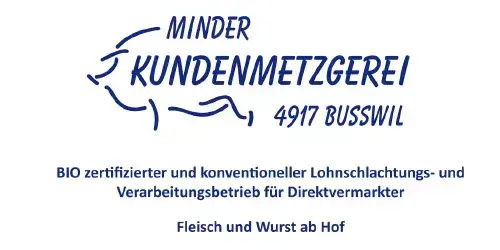 Kundenmetzgerei Minder restaurant in Busswil bei Melchnau
