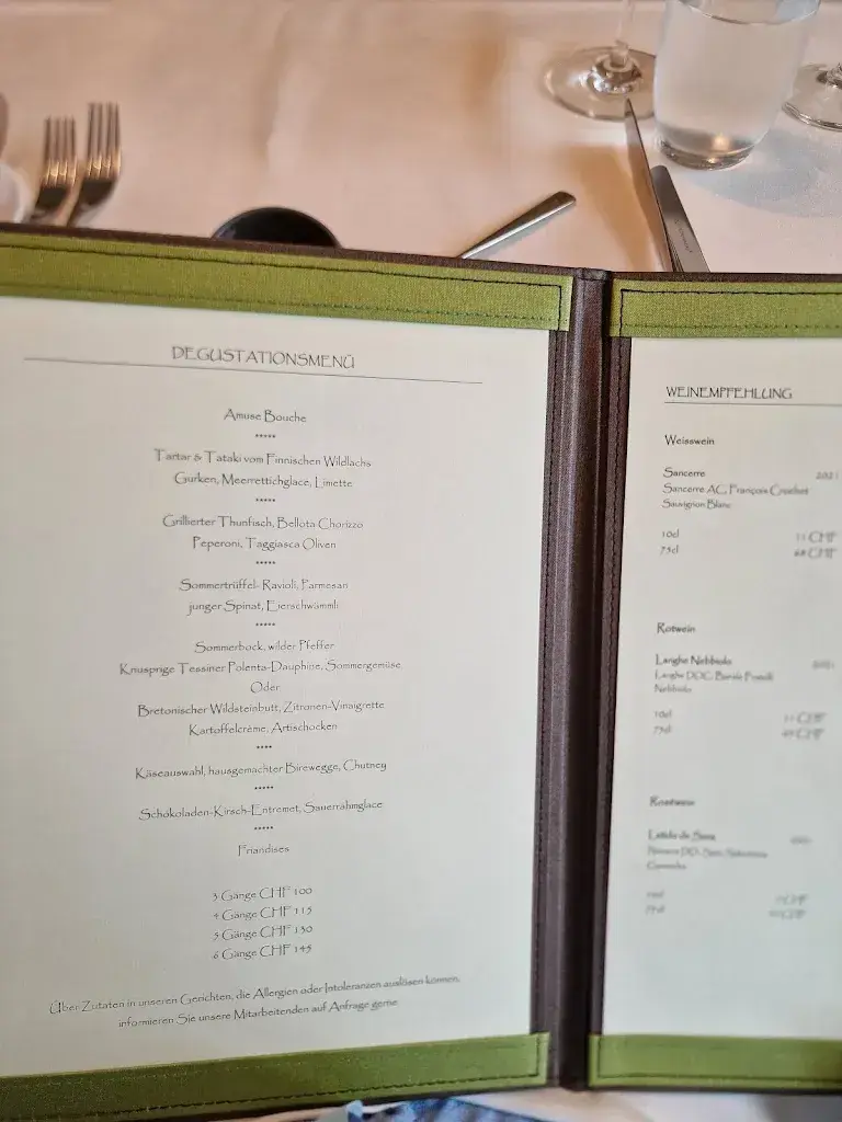 Menu_Restaurant Le Murenberg_Bubendorf_immagine_1