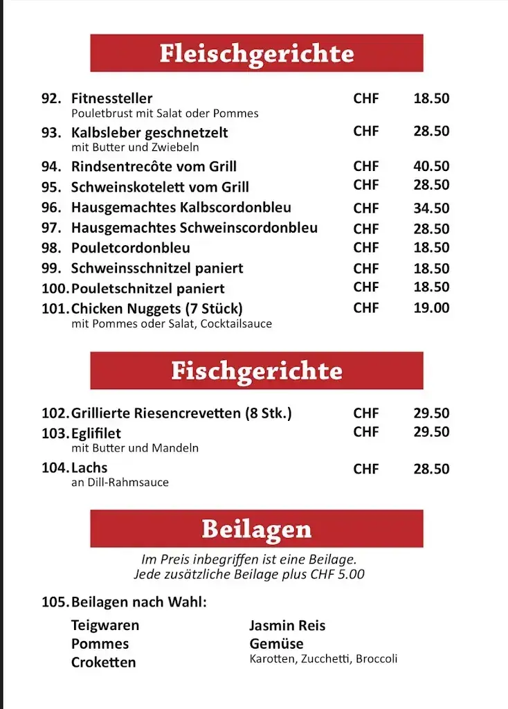 Restaurant Pizzeria Testa Rosa Bubendorf restaurant à Bubendorf