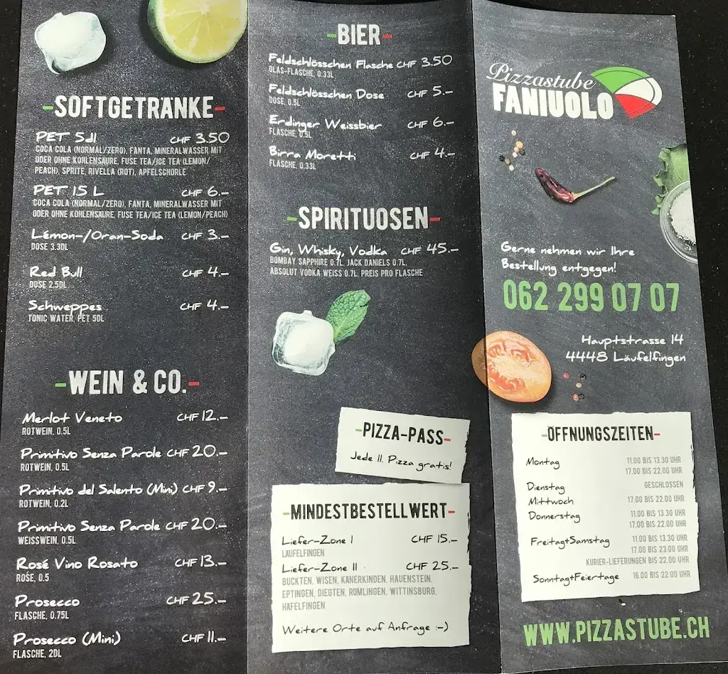 Menu_Pizzastube Faniuolo_Läufelfingen_image_4
