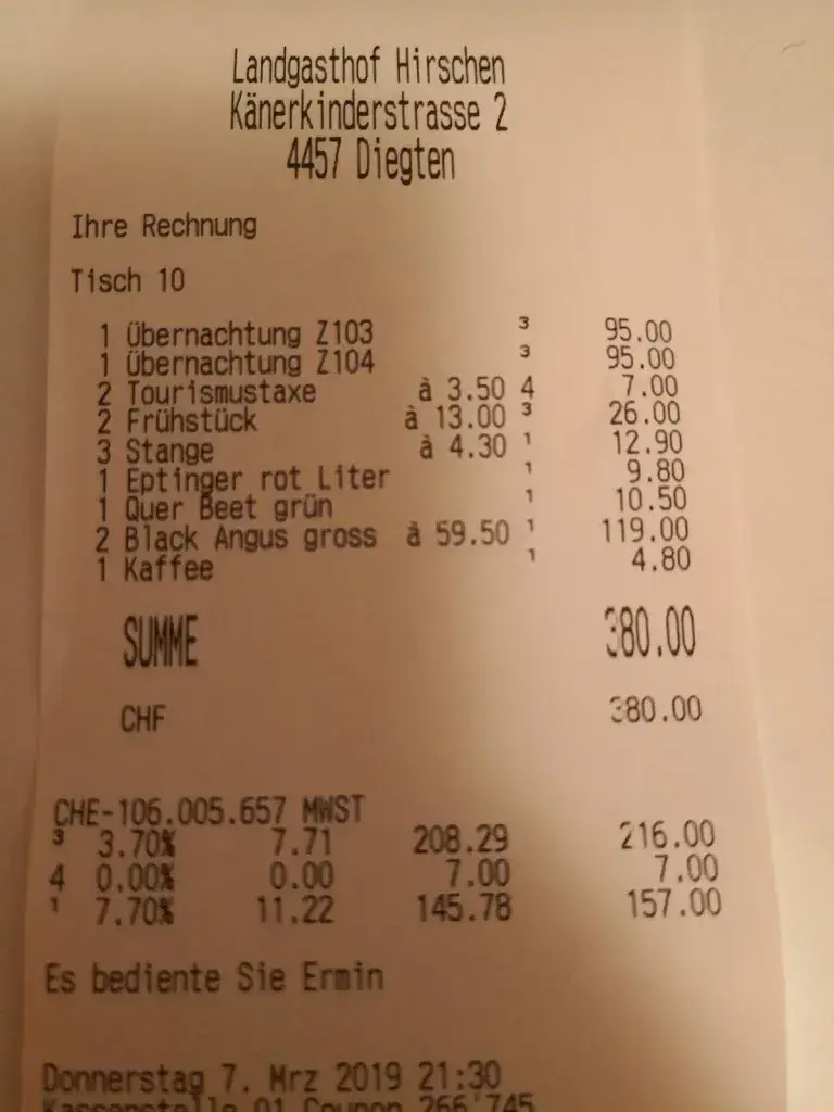 Carlo Carrer_Landgasthof Hirschen_Diegten_review