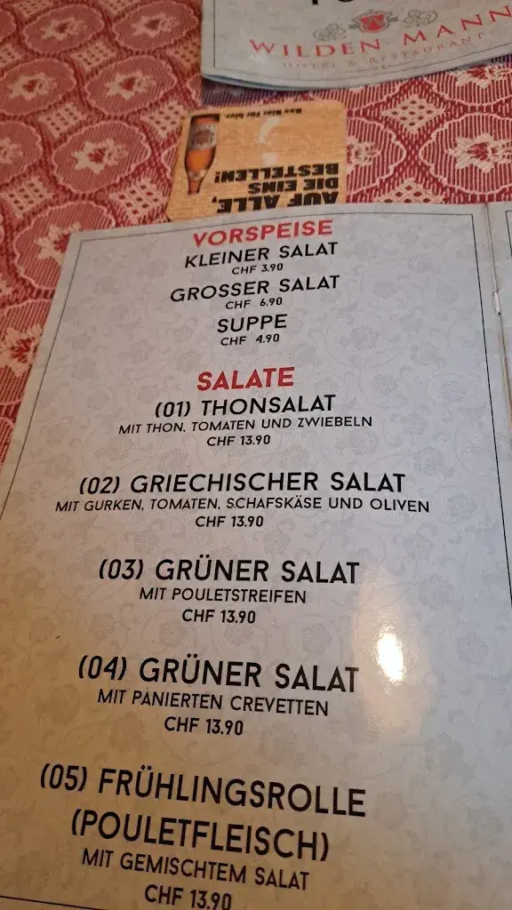 Gasthaus zum Wilden Mann restaurant in Rümlingen