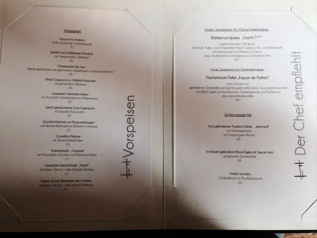 Tracht - EIN HAUS AM SEE Restaurant in Rüschlikon