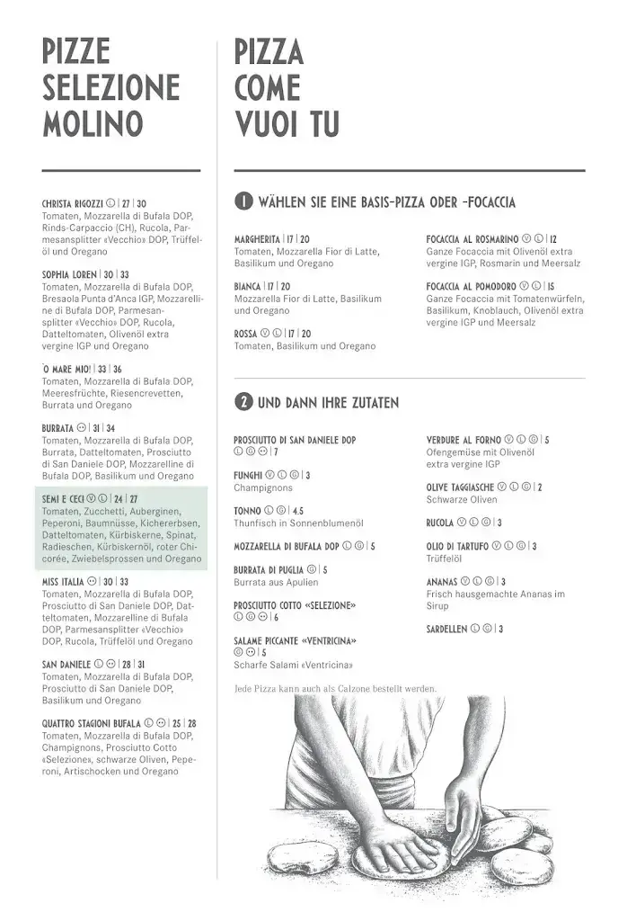 Menu_Pizzeria Ristorante Molino Schlossgarten_Kilchberg_image_3