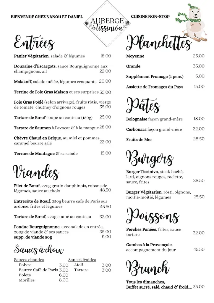 Auberge De Tissiniva_Val-de-Charmey_menu_image_1