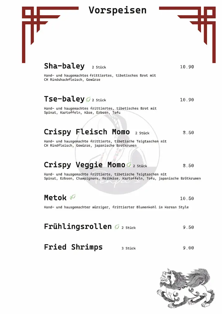 Menu_Penpa's Restaurant_Schaffhausen_image_2