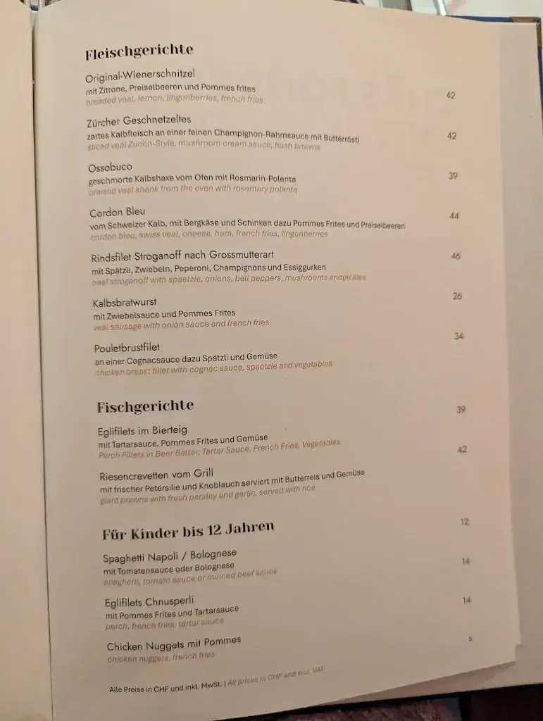 Menu_Zum Königstuhl - Schweizer Restaurant in Zürich Niederdorf_Zürich_image_4