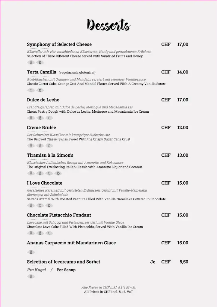 Menu_Simon's Steakhouse_Zürich_image_3