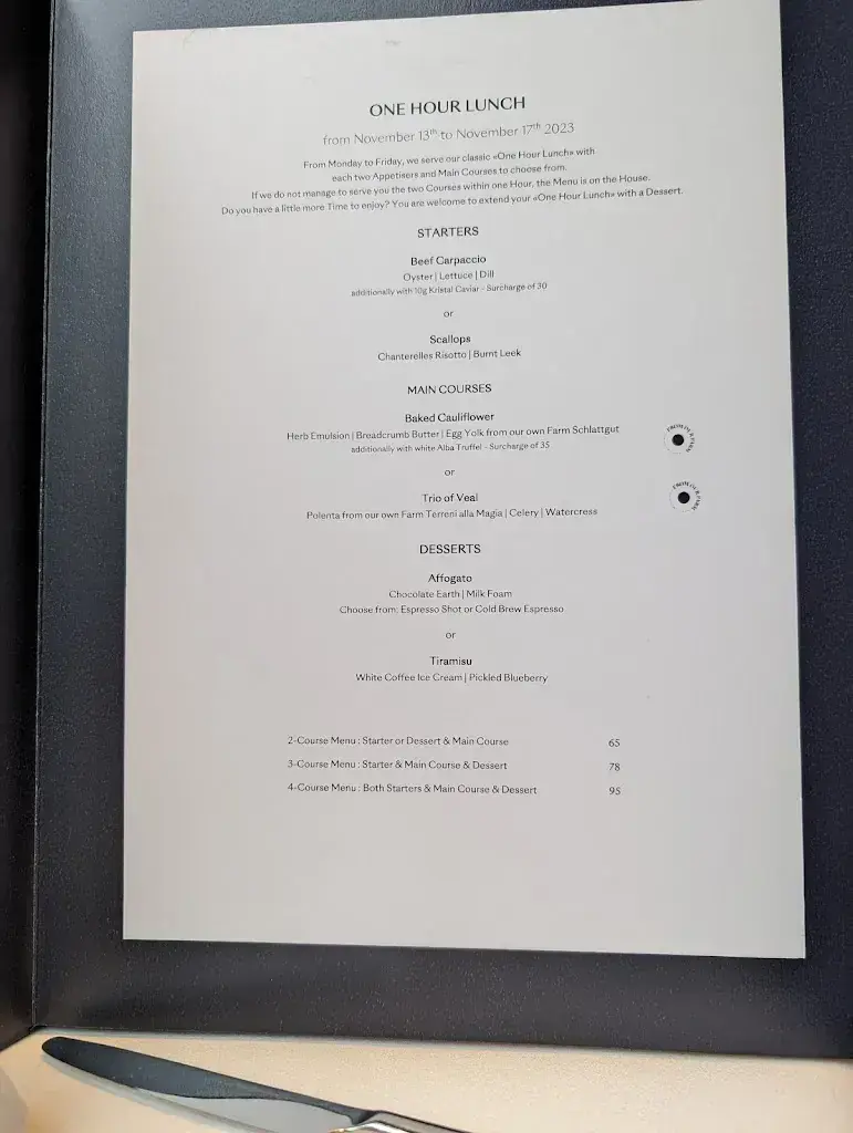 Menu_La Rôtisserie_Zürich_image_2