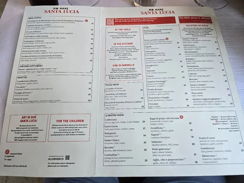 Santa Lucia restaurant à Zürich
