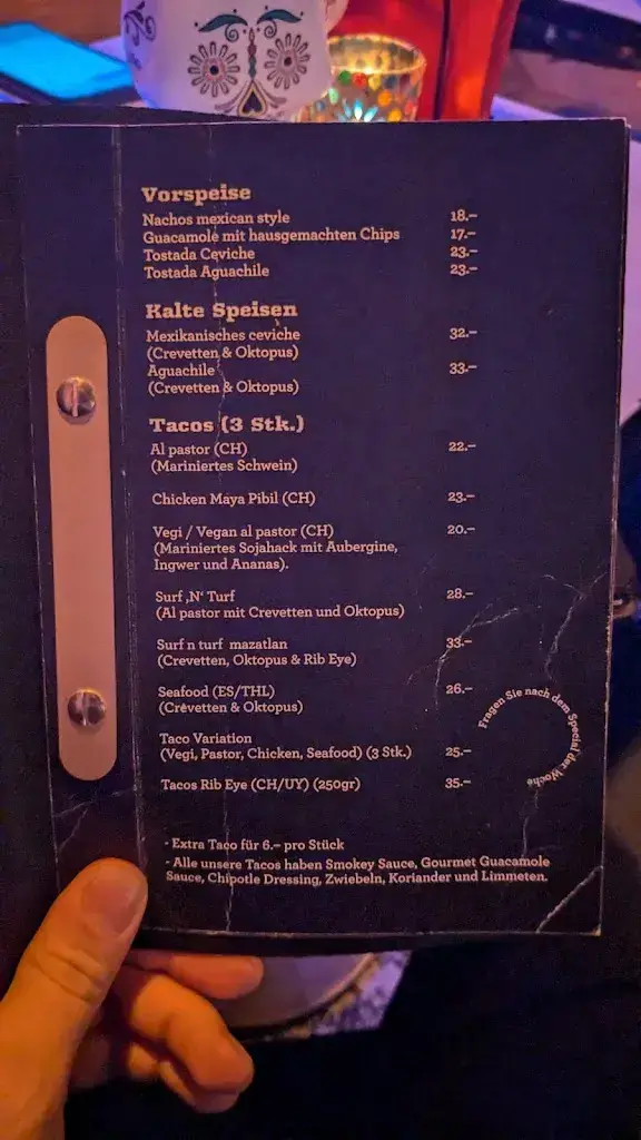 Menü_Chekes Mexican Food_Schaffhausen_Bild_2