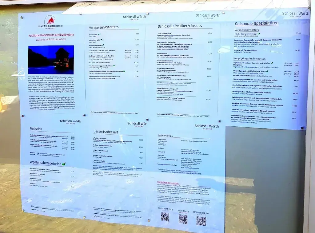 Menu_Castle Worth_Neuhausen am Rheinfall_image_4