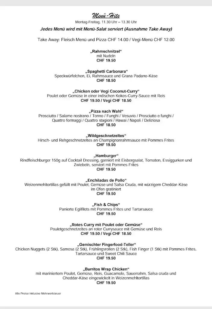 Gasthof Löwen Worb (Casa Nostra und Indiana) Hotel & Restaurant_Worb_menu_image_1
