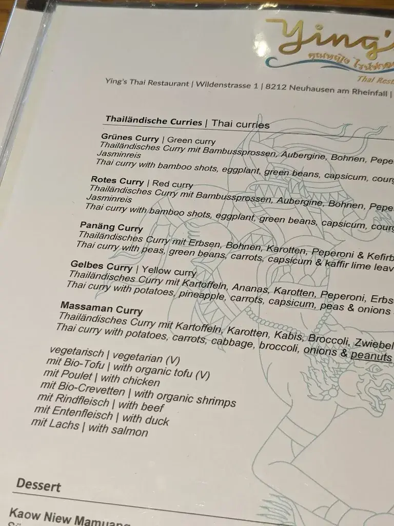 Menü_Ying’s RHEINFALL THAI FOOD_Neuhausen am Rheinfall_Bild_3