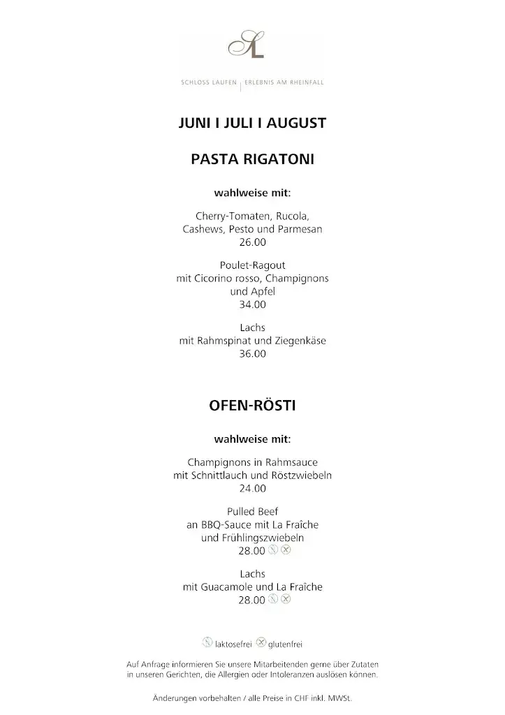 Menu_Restaurant Laufen Castle at the Rheinfalls_Dachsen_image_3
