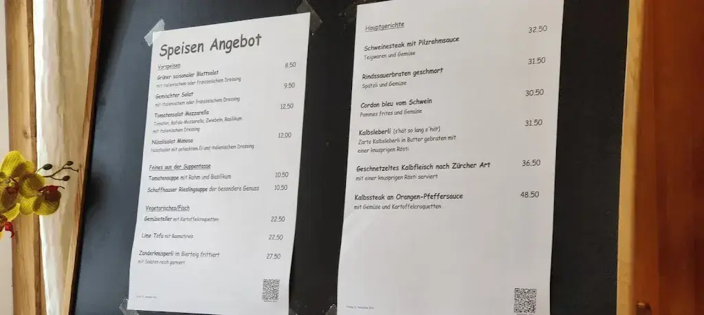 Hirschen restaurant à Ramsen