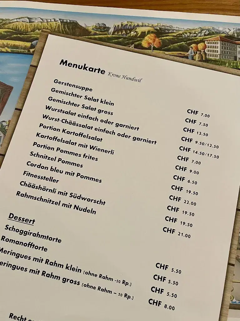 Krone restaurant in Hundwil