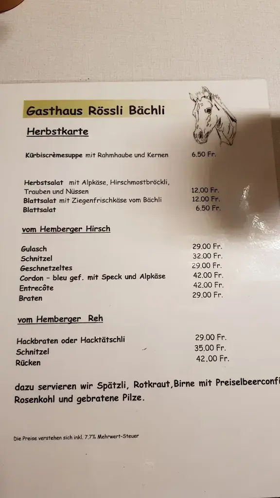 Rössli ristorante a Neckertal