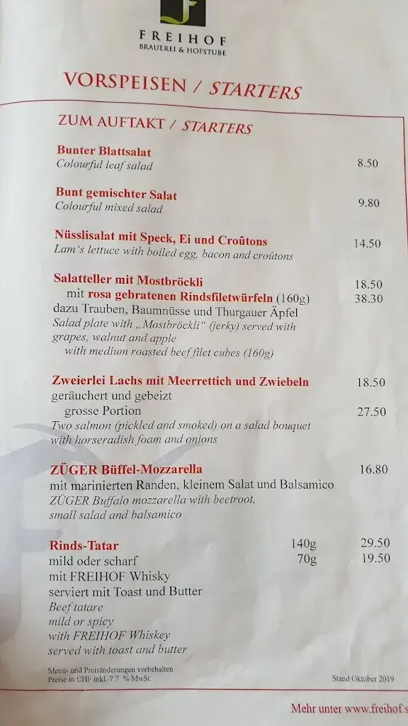 Menu_Freihof AG Brauerei & Hofstube_Gossau_image_3