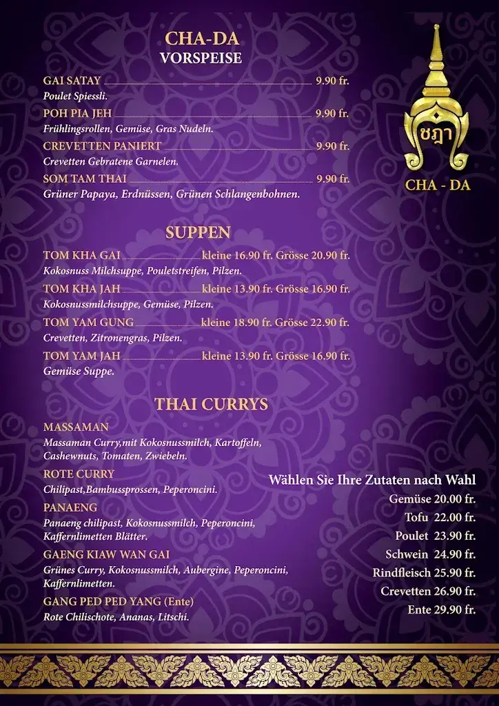 Cha-da Pannarai Restaurant & Take Aways_Waldstatt_menu_image_1