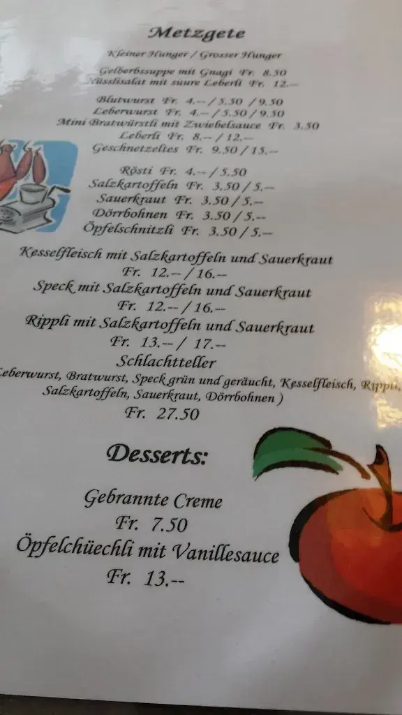 Rössli restaurant in Degersheim