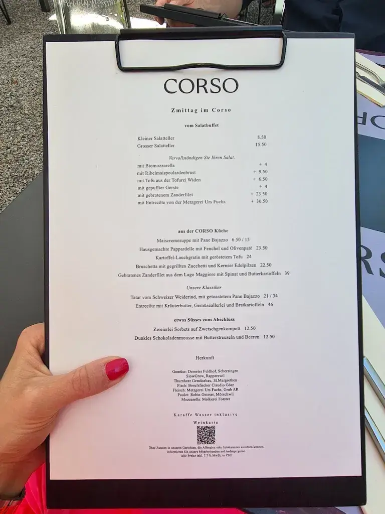 Restaurant Corso_St. Gallen_menu_image_1