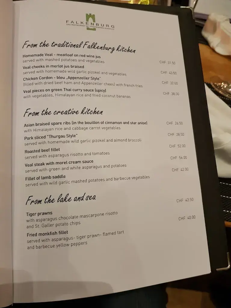 Menu_Falkenburg – Restaurant & Hotel_St. Gallen_immagine_4