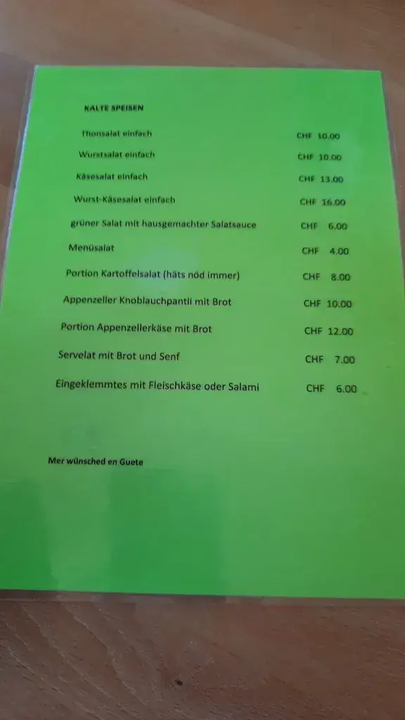 Restaurant Scheidweghütte restaurant à Rehetobel