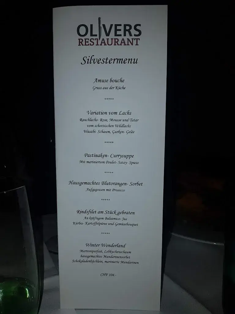 Menu_Olivers Restaurant_Bischofszell_imagen_2