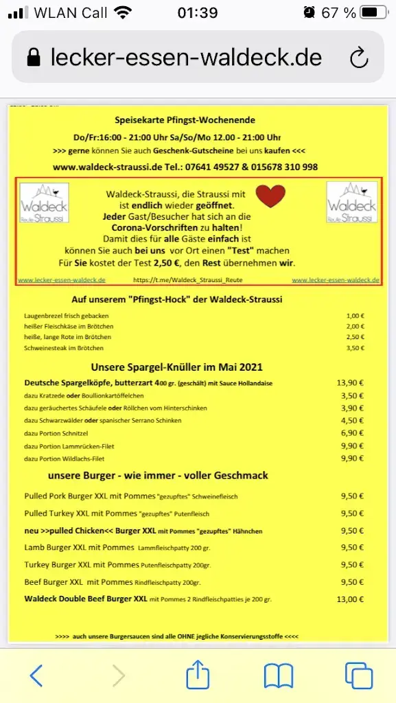 Menu_Pizzeria Reute_Germany_imagen_2