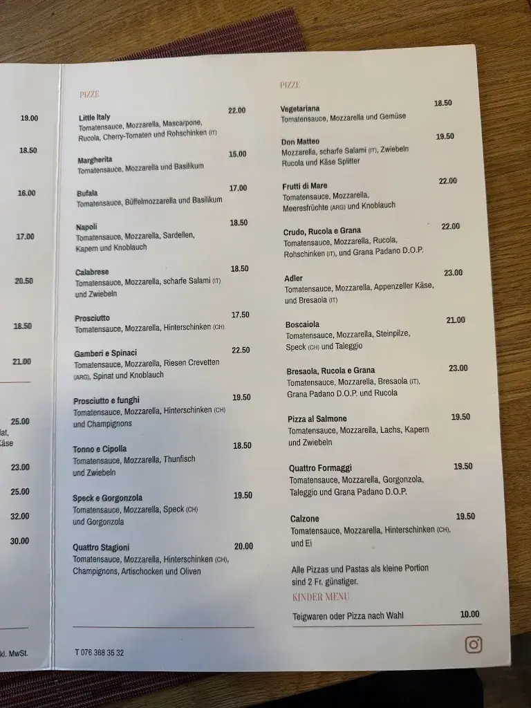 Menü_Little Italy Appenzell_Appenzell_Bild_2