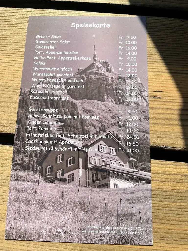 Ruhesitz restaurant à Rüte