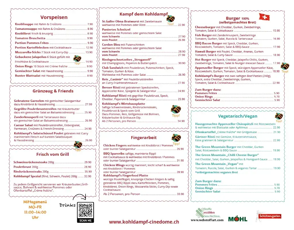 Menu_Kohldampf Restaurant & Bierbar im Cinedome Abtwil_Abtwil SG_image_2