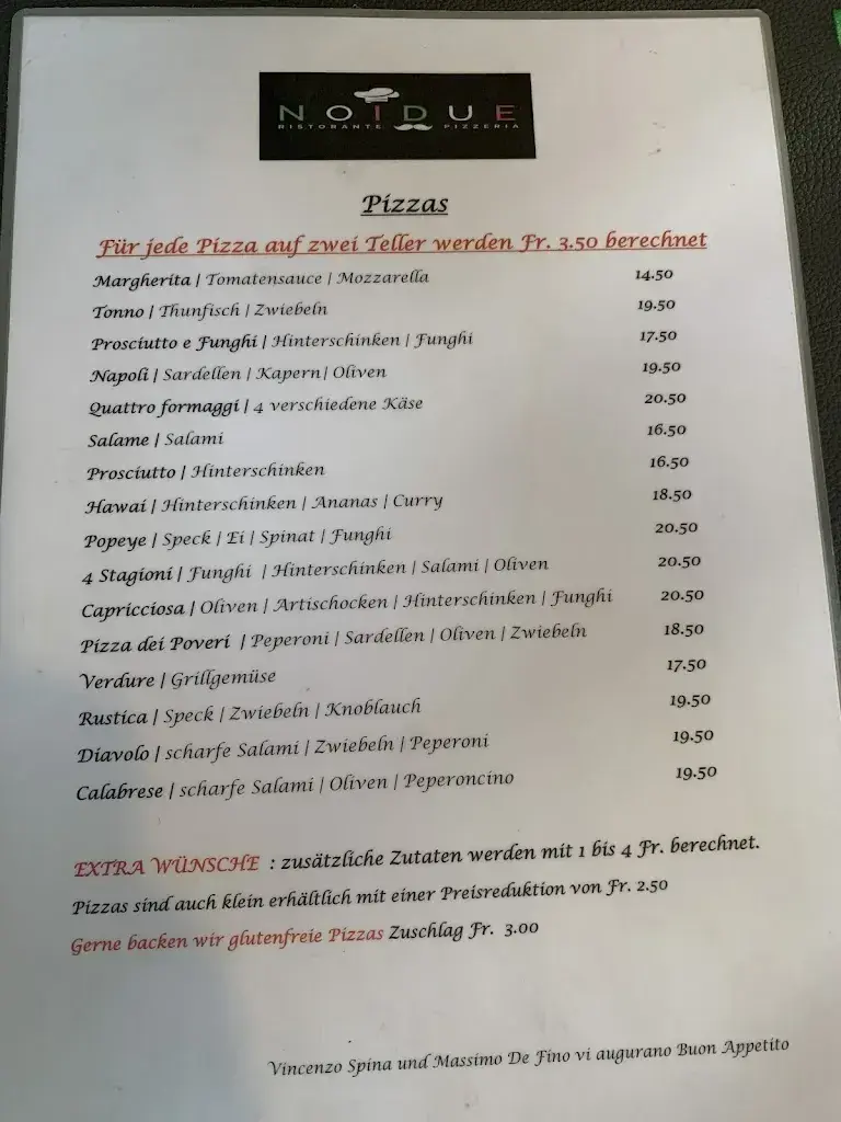 Ristorante Pizzeria Noi Due restaurant à Abtwil SG