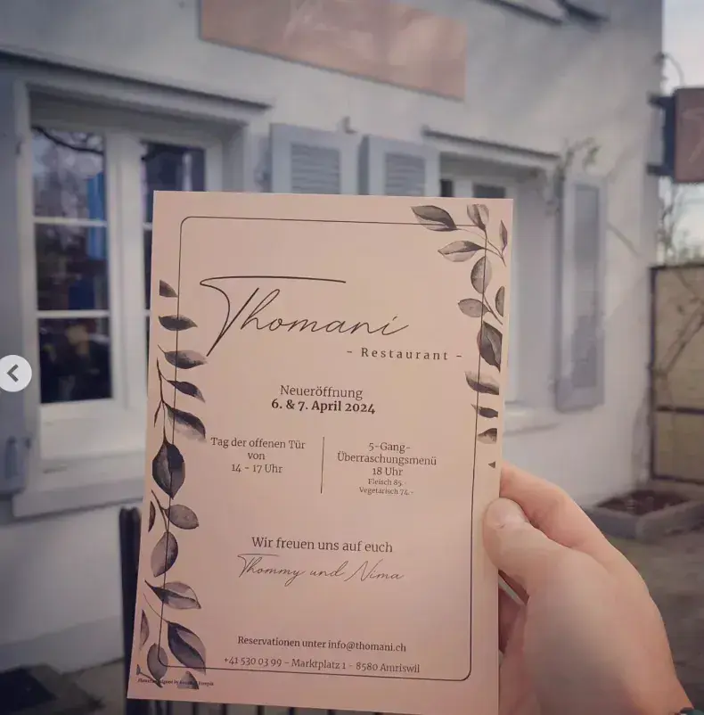 Menü_Thomani Restaurant_Amriswil_Bild_2